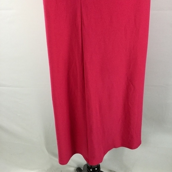 KARL Lagerfeld Pink Sleeveless Swing Trapeze Dress W/Faux Pearl & Chain Neckline - Picture 13 of 16